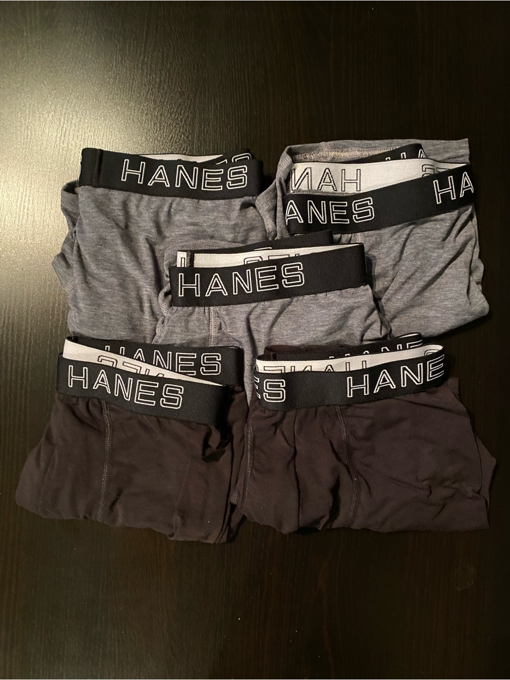 Hanes Boxers, set of five (5).